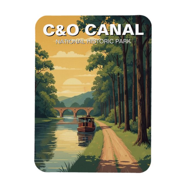 Íman Viagem ao Parque Histórico Nacional C&O (Vertical)