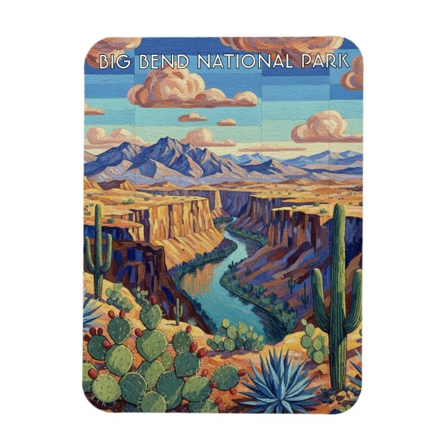 Íman Viagem ao Parque Nacional Big Bend (Vertical)