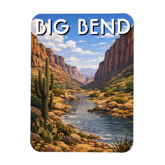 Íman Viagem ao Parque Nacional Big Bend (Vertical)