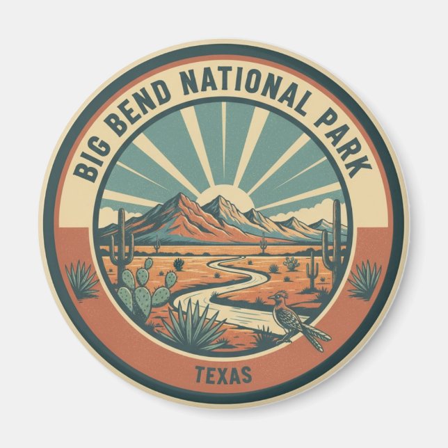 Íman Viagem ao Parque Nacional Big Bend (Frente)
