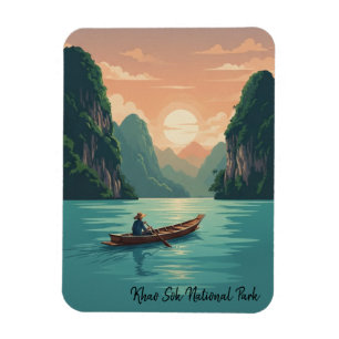 Íman Viagem ao Parque Nacional Khao Sok Tailândia