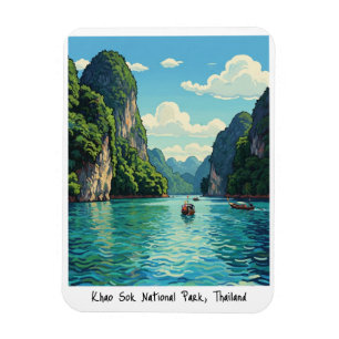 Íman Viagem ao Parque Nacional Khao Sok Tailândia