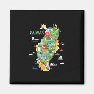 Íman Viagem ao redor da Ásia Taiwan Taipei Férias em Fa