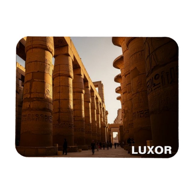 Íman Viagem ao Templo de Karnak em Luxor Egito (Horizontal)