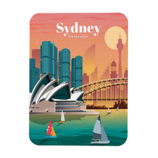 Íman Viagem Art Viagem para Sydney Austrália