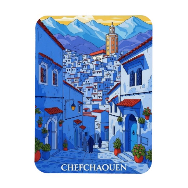 Íman Viagem Chefchaouen Marrocos (Vertical)