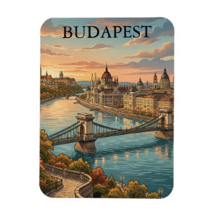 Íman Viagem Clássica Budapeste Rio Danúbio