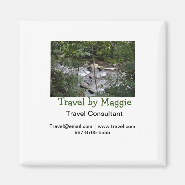 Íman Viagem consultor da empresa adiciona nome e-mail w (Frente)