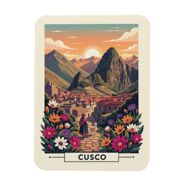 Íman Viagem Cusco Peru (Vertical)