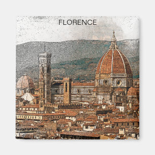 Íman Viagem da Catedral de Florence Italy Duomo