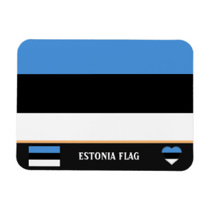 Íman viagem da Estônia Flag & Estônia, feriado /Sport