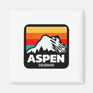 Íman Viagem da Família Snowboard em Aspen Colorado Skii
