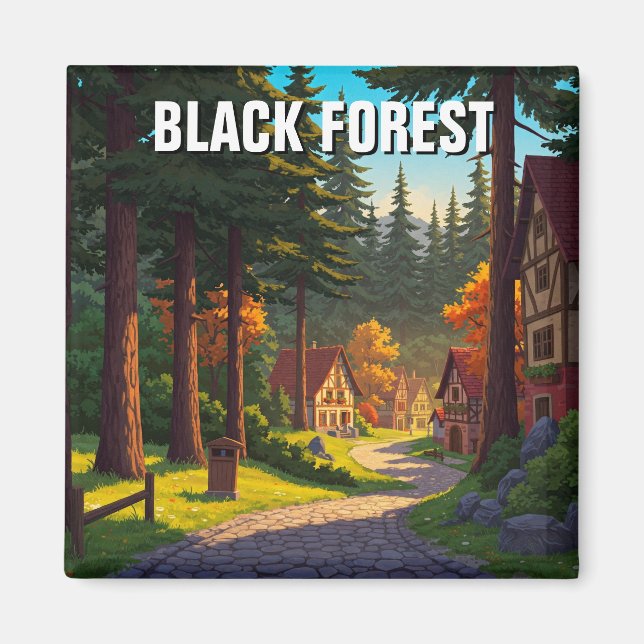 Íman Viagem da Floresta Negra da Alemanha (Frente)