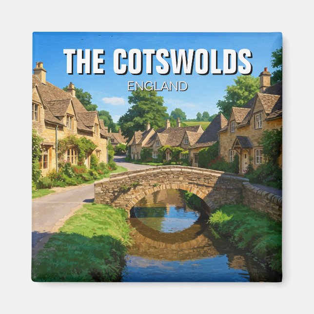 Íman Viagem da Inglaterra de Cotswolds (Frente)