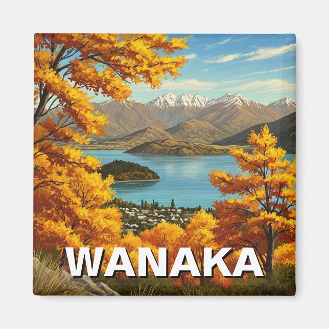 Íman Viagem da Nova Zelândia de Wanaka (Frente)
