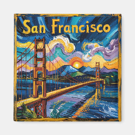 Íman Viagem da ponte Ouro Gogh San Francisco