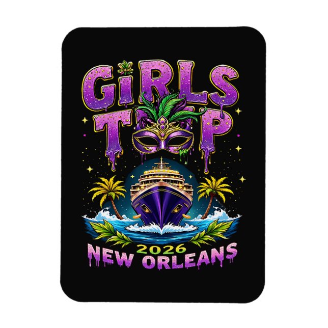 Íman Viagem das Meninas 2026 Nova Orleans (Vertical)