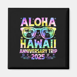 Íman Viagem de Aniversário Aloha Hawaii 2025 Casal Comb