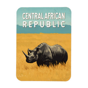 Íman Viagem de arte da ilustração da República Centro-A