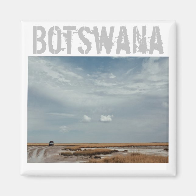 Íman Viagem de carro do Botsuana Panorâmica (Frente)