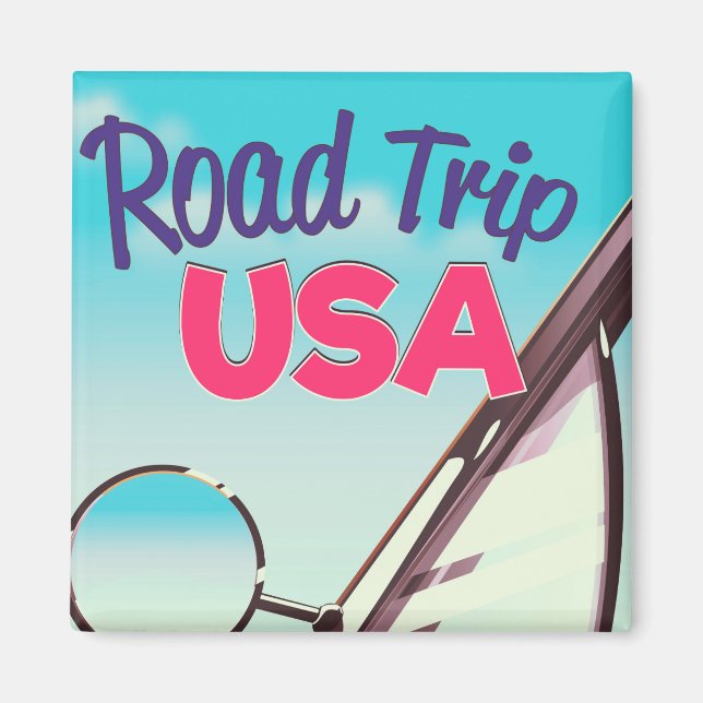 Íman Viagem de Carro EUA (Frente)