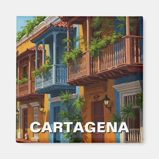 Íman Viagem de Cartagena Colombia (Frente)