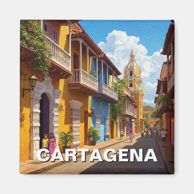 Íman Viagem de Cartagena Colombia (Frente)