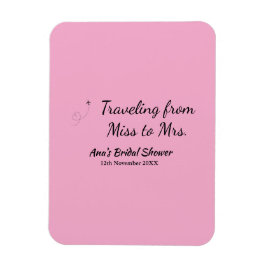 Íman Viagem de Chá de Panela adicionar nome data de sol