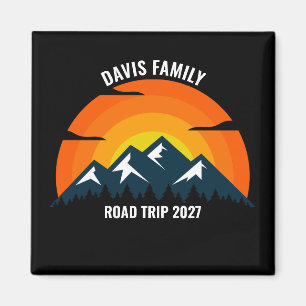 Íman Viagem de Estrada de Montanha Sunset Personalizada