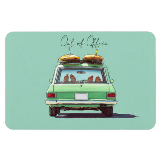 Íman Viagem de Estrada no Surf Wagon – Carro de Praia R