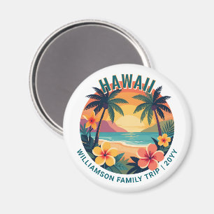 Íman Viagem de Família Personalizada de Férias Tropicai