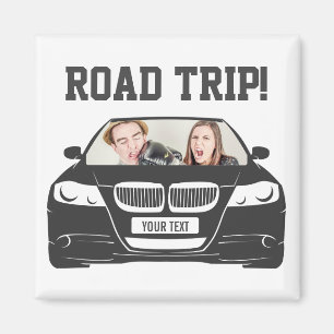 Íman Viagem De Fotos De Carro Personalizado Engraçado