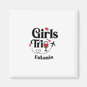 Íman Viagem de garotas de vinho adorável Estônia Viagem