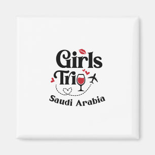 Íman Viagem de garotas de vinho adorável na Arábia Saud
