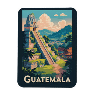 Íman Viagem de Ilustração do Parque Nacional do Tikal d