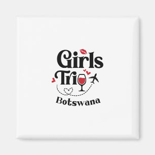 Íman Viagem de meninas do vinho fofo Botsuana Viagem Fé