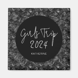 Íman Viagem de Meninas Elegante Personalizada com Brilh