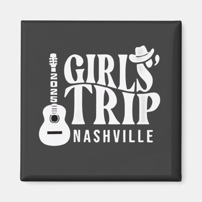 Íman Viagem de Meninas Nashville 2025 Verão  (Frente)
