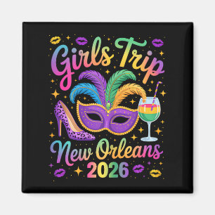 Íman Viagem de meninas nova orleans 2026 máscara de con