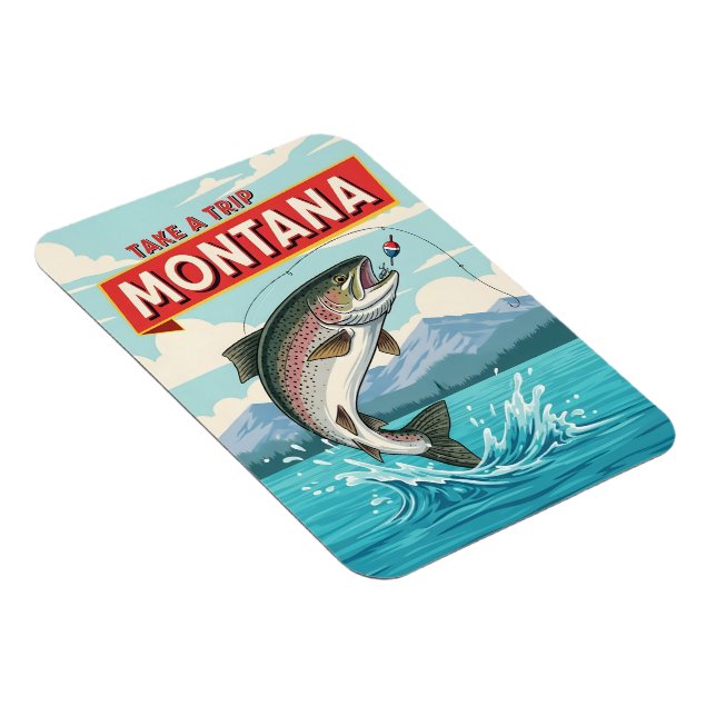 Íman viagem de pesca em Montana (Lado Direito)