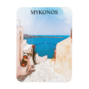Íman Viagem de Vista do Oceano Grécia Mykonos