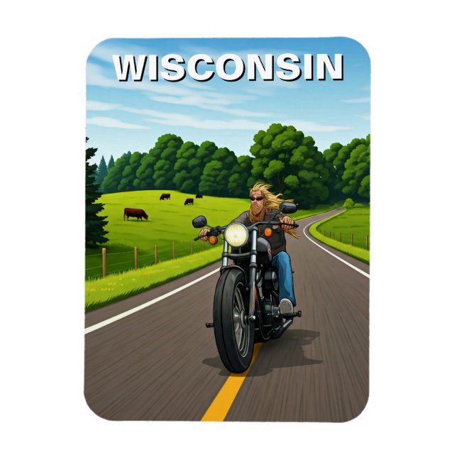Íman Viagem de Wisconsin (Vertical)