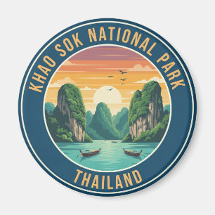 Íman Viagem do Parque Nacional do Tailândia Khao Sok