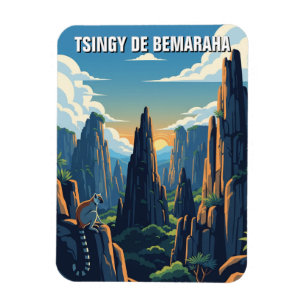 Íman Viagem do Parque Nacional Madagascar Tsingy de Bem