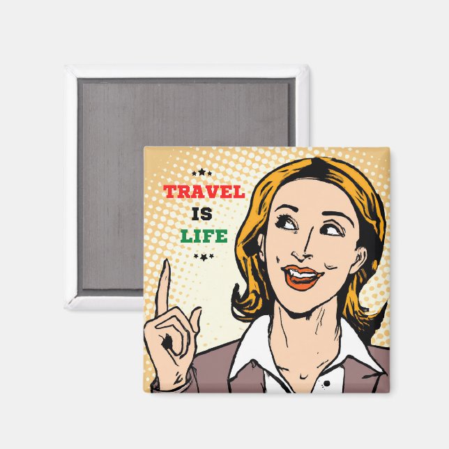 Íman Viagem É Magneta De Vida (Front/Back)