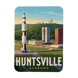 Íman Viagem Espacial Huntsville Alabama