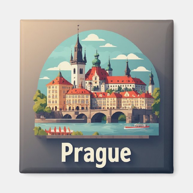 Íman Viagem Europeia Praga (Frente)