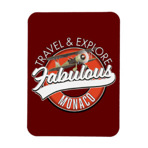 Íman viagem explore fabuloso logotipo Mônaco