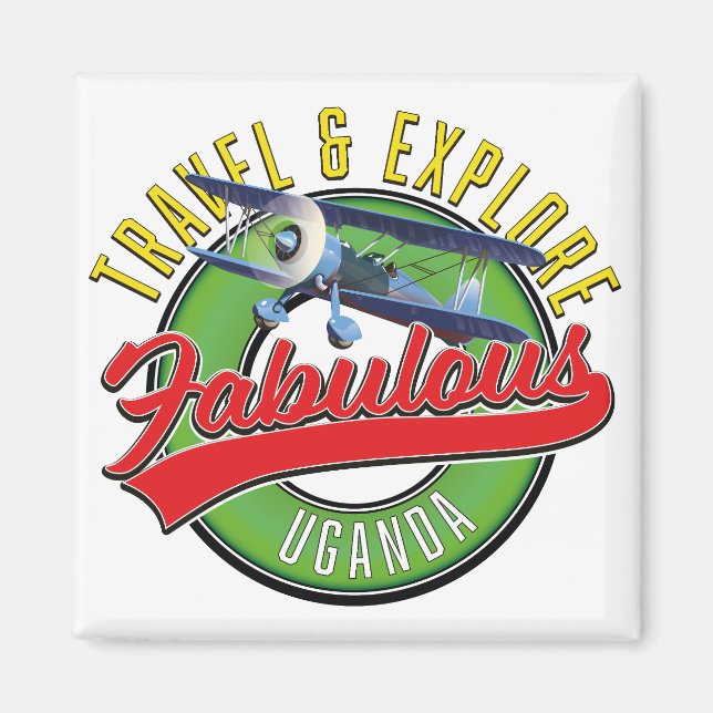 Íman Viagem Explore Fabuloso Uganda (Frente)