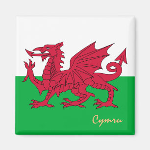 Íman Viagem, férias, esportes e Cymru, Welsh Flag & Wa